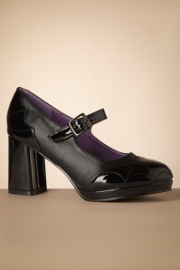 Banned Retro - Living Shadows pumps in zwart 3