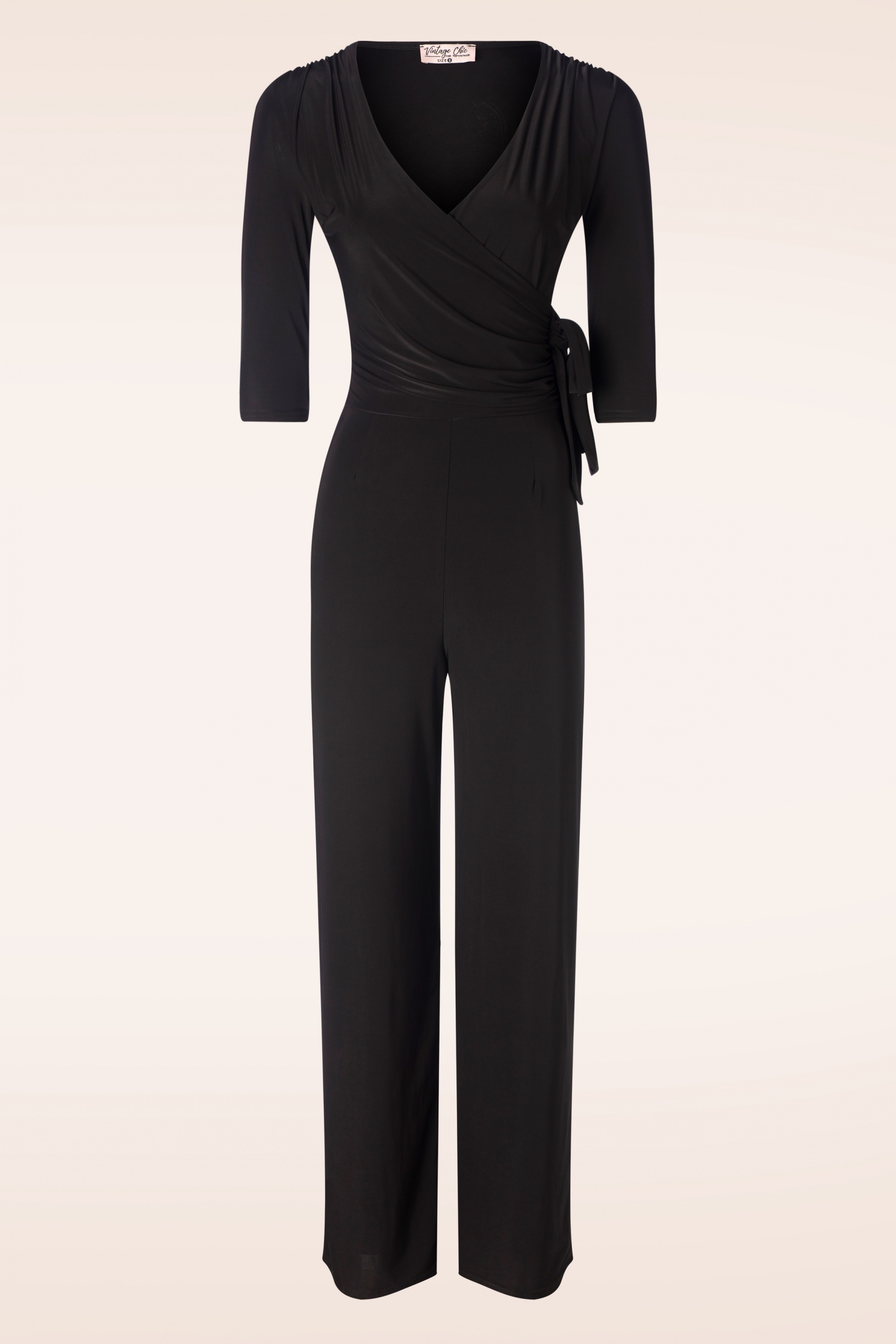 Vintage Chic for Topvintage - Maisy jumpsuit in zwart