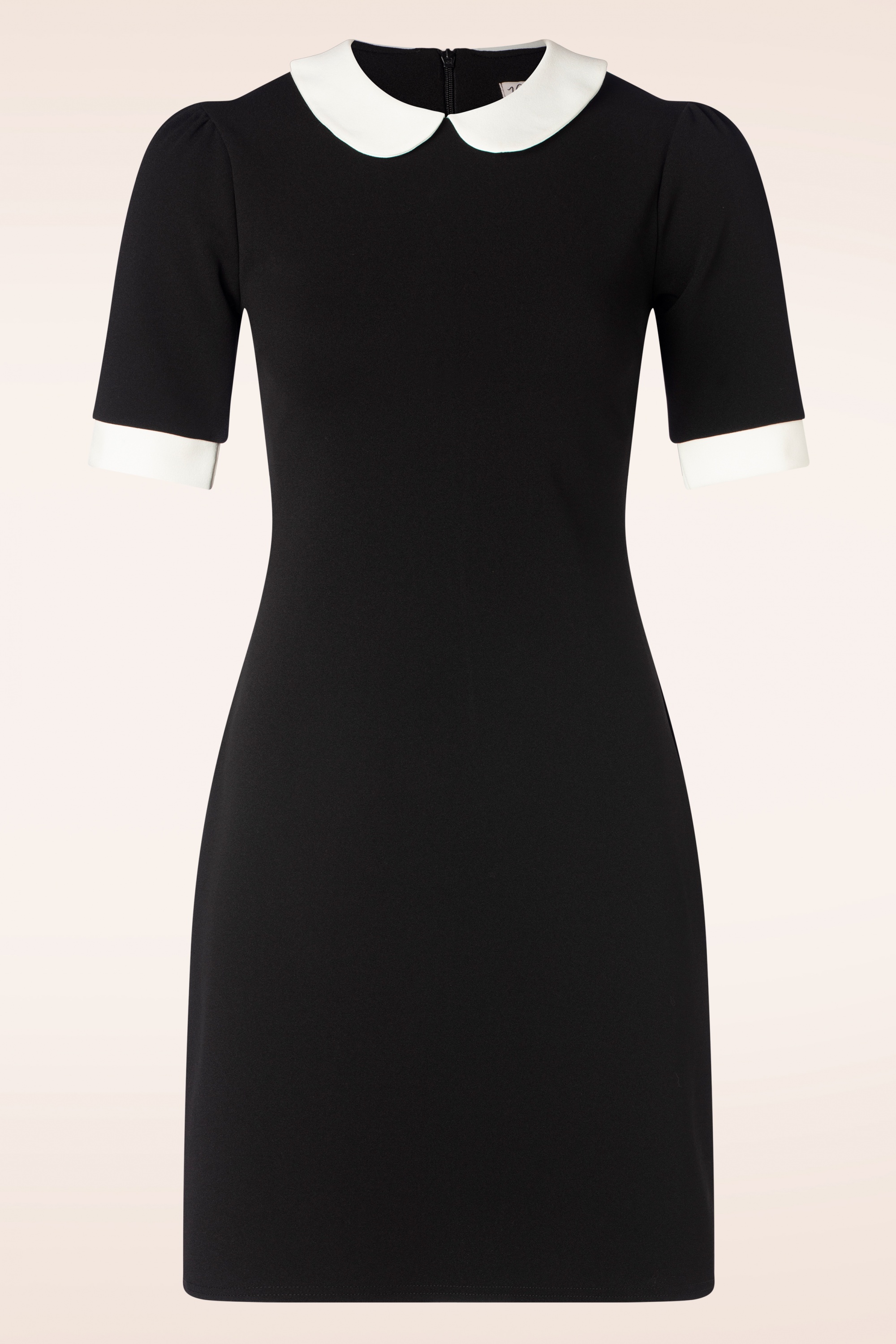 Vintage Chic for Topvintage - Ebony jurk in zwart en wit