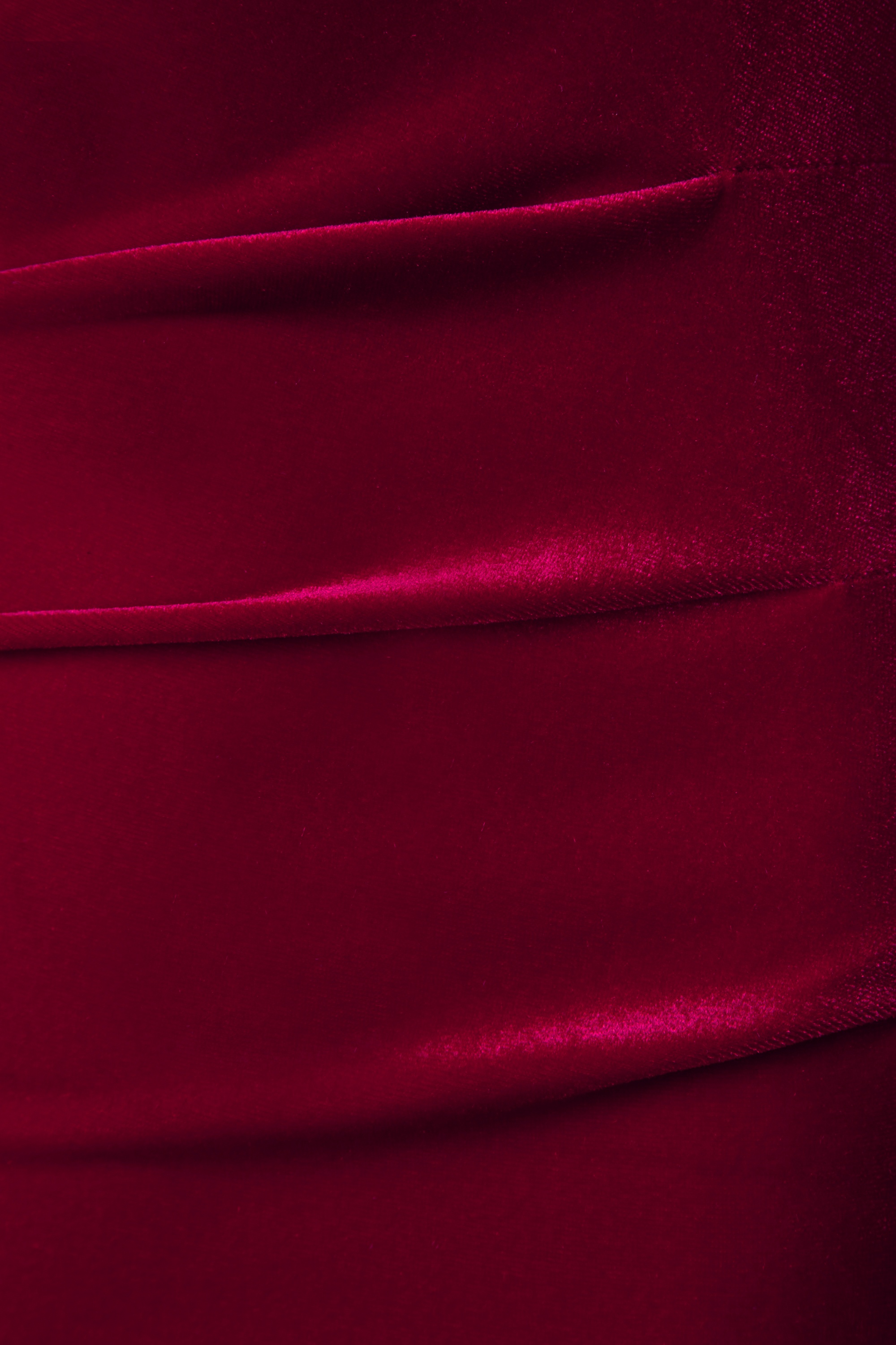 Vintage Chic for Topvintage - Topvintage exclusive ~Lynn fluwelen penciljurk in rood 4