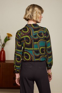 King Louie - Carina Zappa blouse in zwart 2