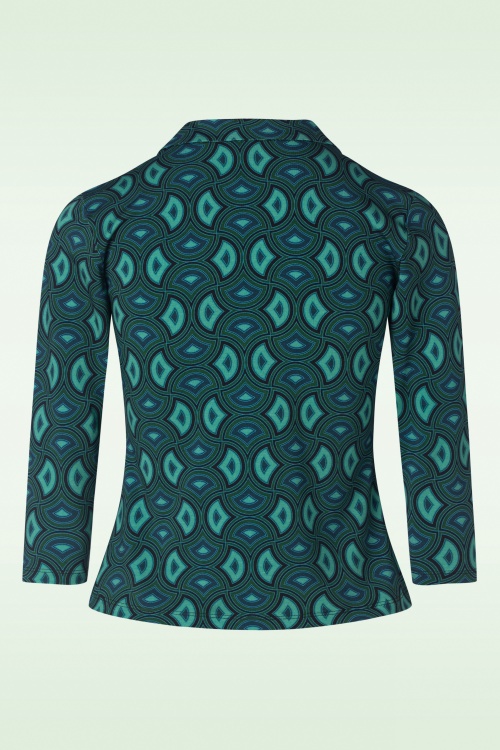 LaLamour - Anna interwoven blouse in aqua 2