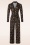 LaLamour - Diana Autumn Garden jumpsuit in zwart en multi