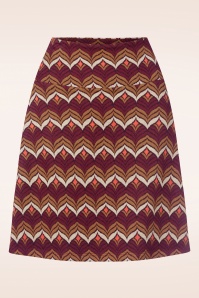 King Louie - Lounge border rok in cabernet rood 2