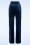 Vintage Chic for Topvintage - Cozy Velvet Broek In Marineblauw 4