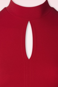 Vintage Chic for Topvintage - Nova Pencil Jurk in Rood 3