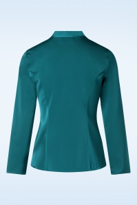 Hearts & Roses - Exclusief bij Topvintage ~ Belinda Blouse in Teal 2