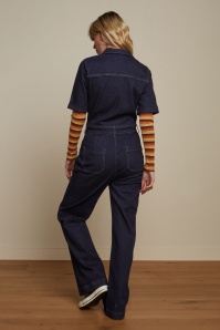 King Louie - Garbo Jumpsuit Walker Denim in Indigo Blauw 2