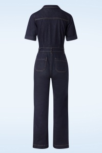 King Louie - Garbo Jumpsuit Walker Denim in Indigo Blauw 4