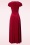 Vintage Chic for Topvintage - Rinda Velvet Maxi Jurk in Scarlet Rood 2