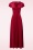 Vintage Chic for Topvintage - Rinda Velvet Maxi Jurk in Scarlet Rood