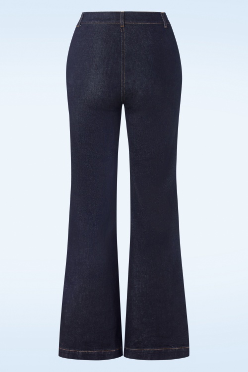 King Louie - Ella Walker denim broek in indigoblauw 4