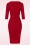 Vintage Chic for Topvintage - Gloria Glitter Pencil Dress en Rouge 2