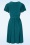Vintage Chic for Topvintage - Sadie swing jurk in groenblauw 3