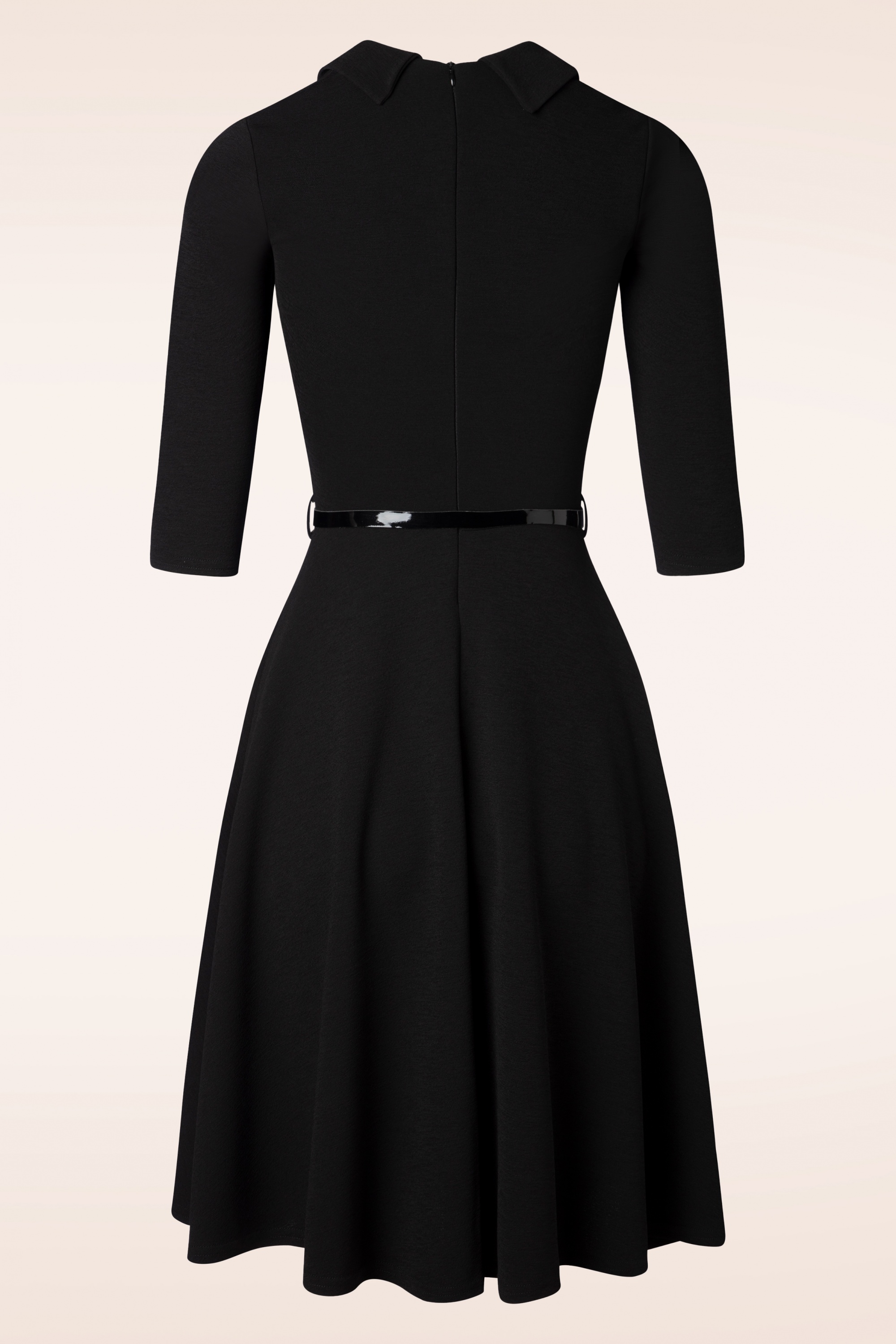 Vintage Chic for Topvintage - Topvintage exclusive ~ Elena swing jurk in zwart 3