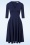 Vintage Chic for Topvintage - Gloria Glitter Swing Kleid in Marineblau