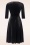 Vintage Chic for Topvintage - Maddison Velvet Swing Jurk in Zwart 2