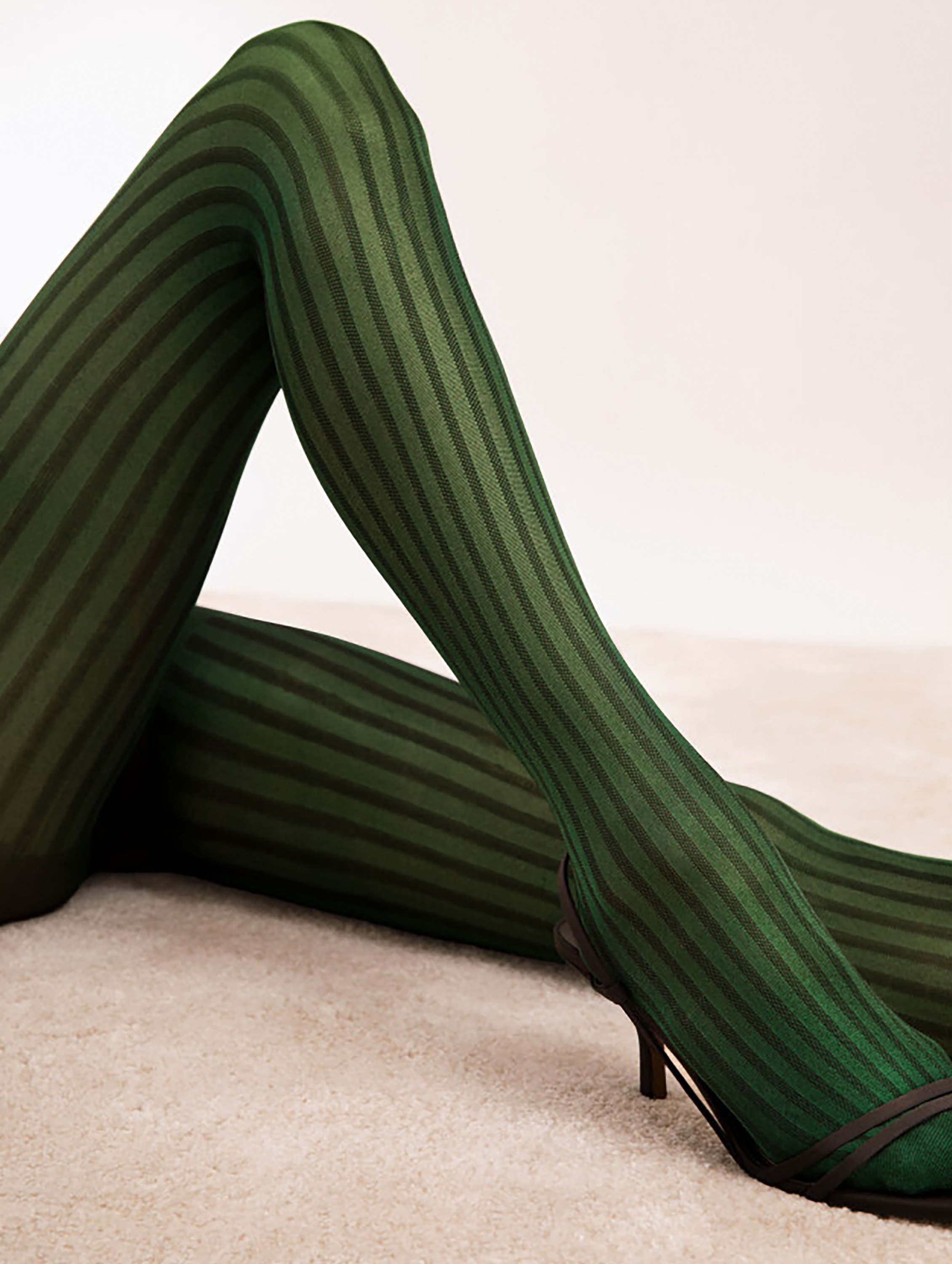 Green and black striped tights hotsell