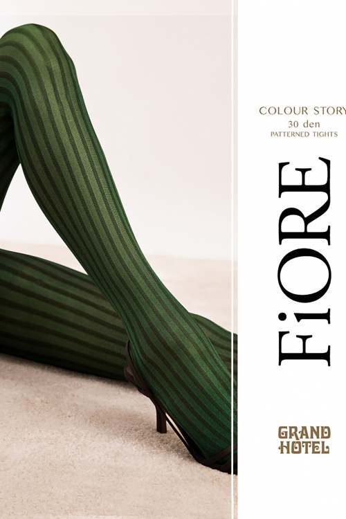 Colour Story Tights in Dark Green