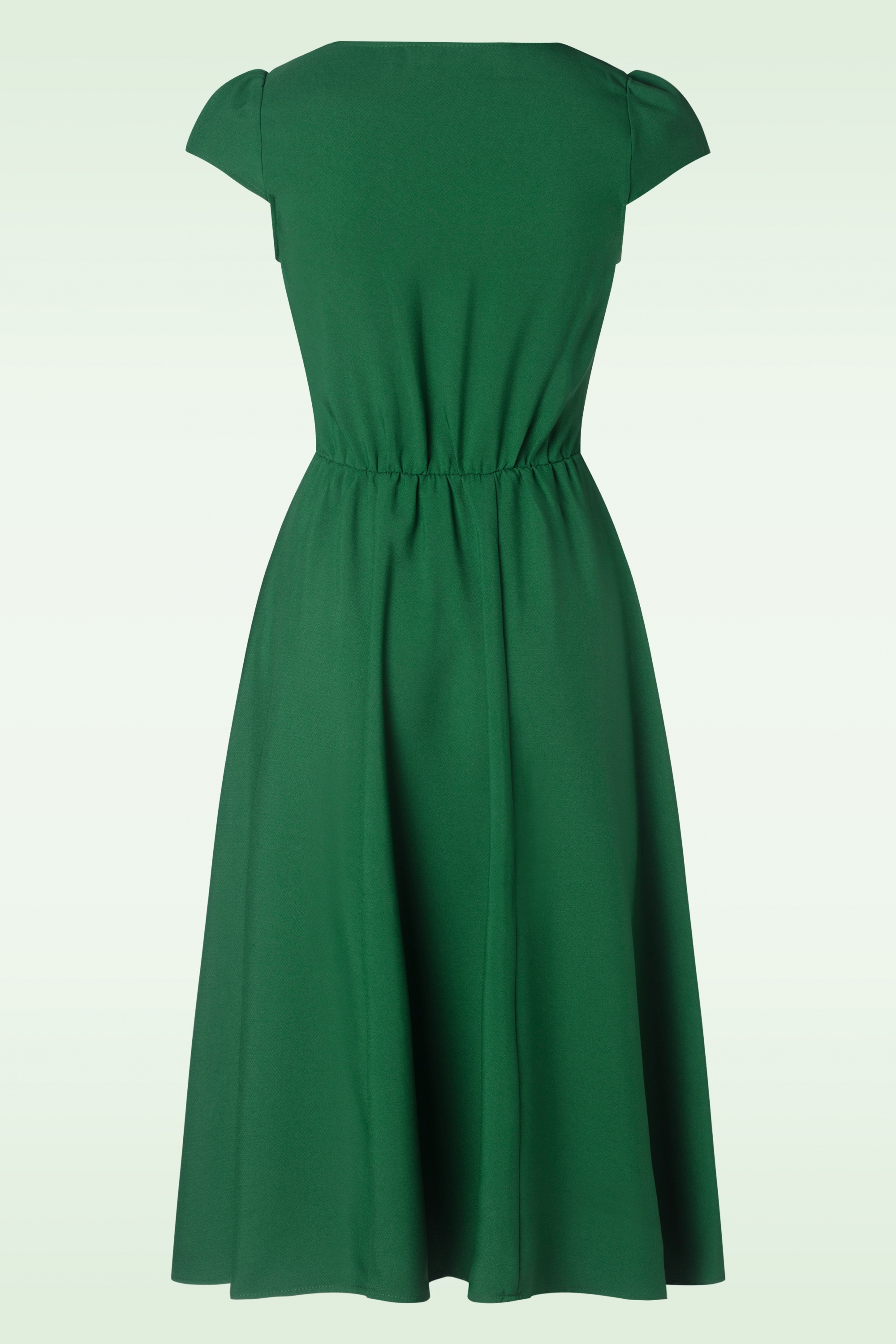 Louche - Cathy Midi Jurk in Groen 2