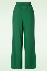 Louche - Tilde Wijde Pantalon in Groen 2