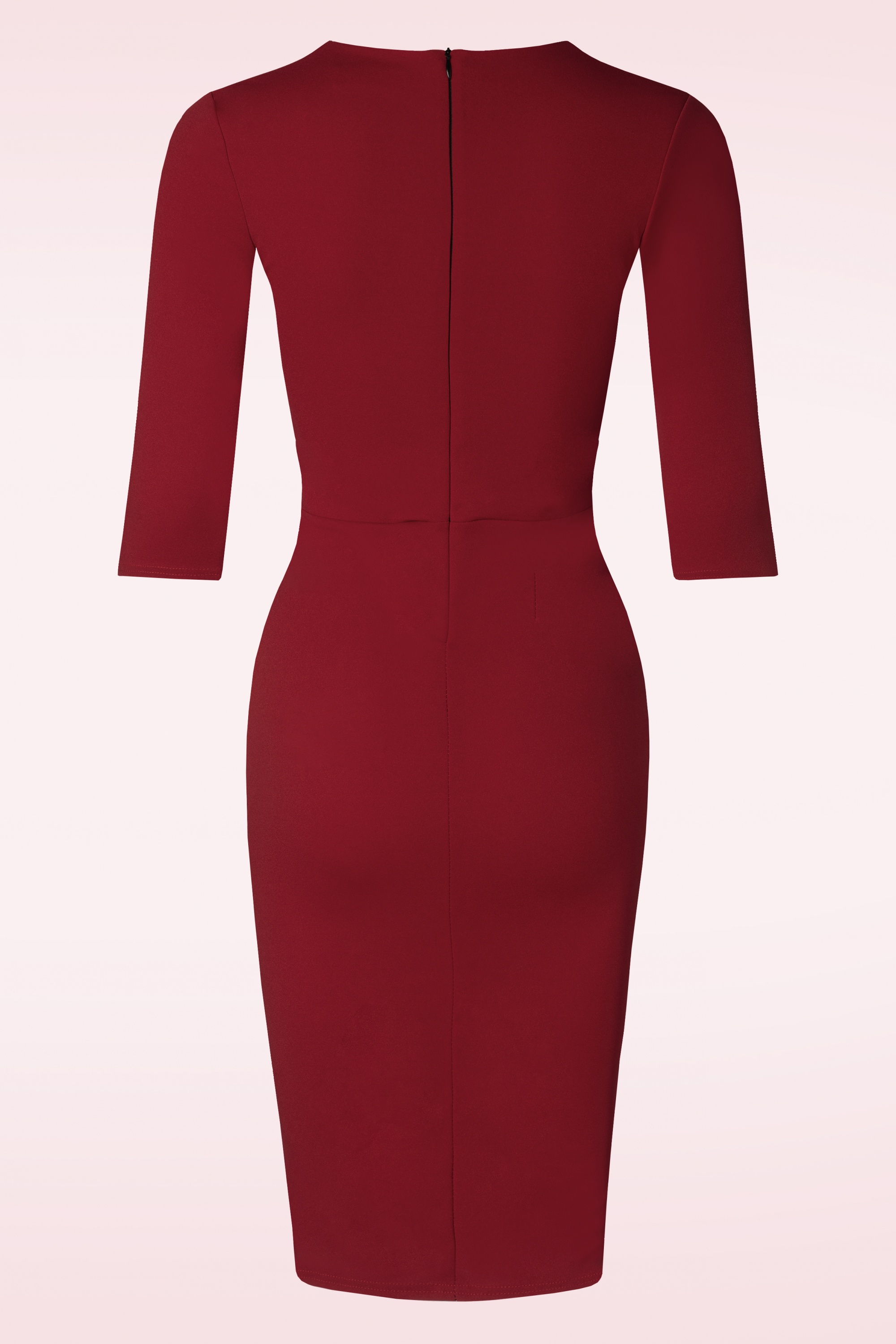 Vintage Chic for Topvintage - Nicky Pencil Jurk in Rood 2