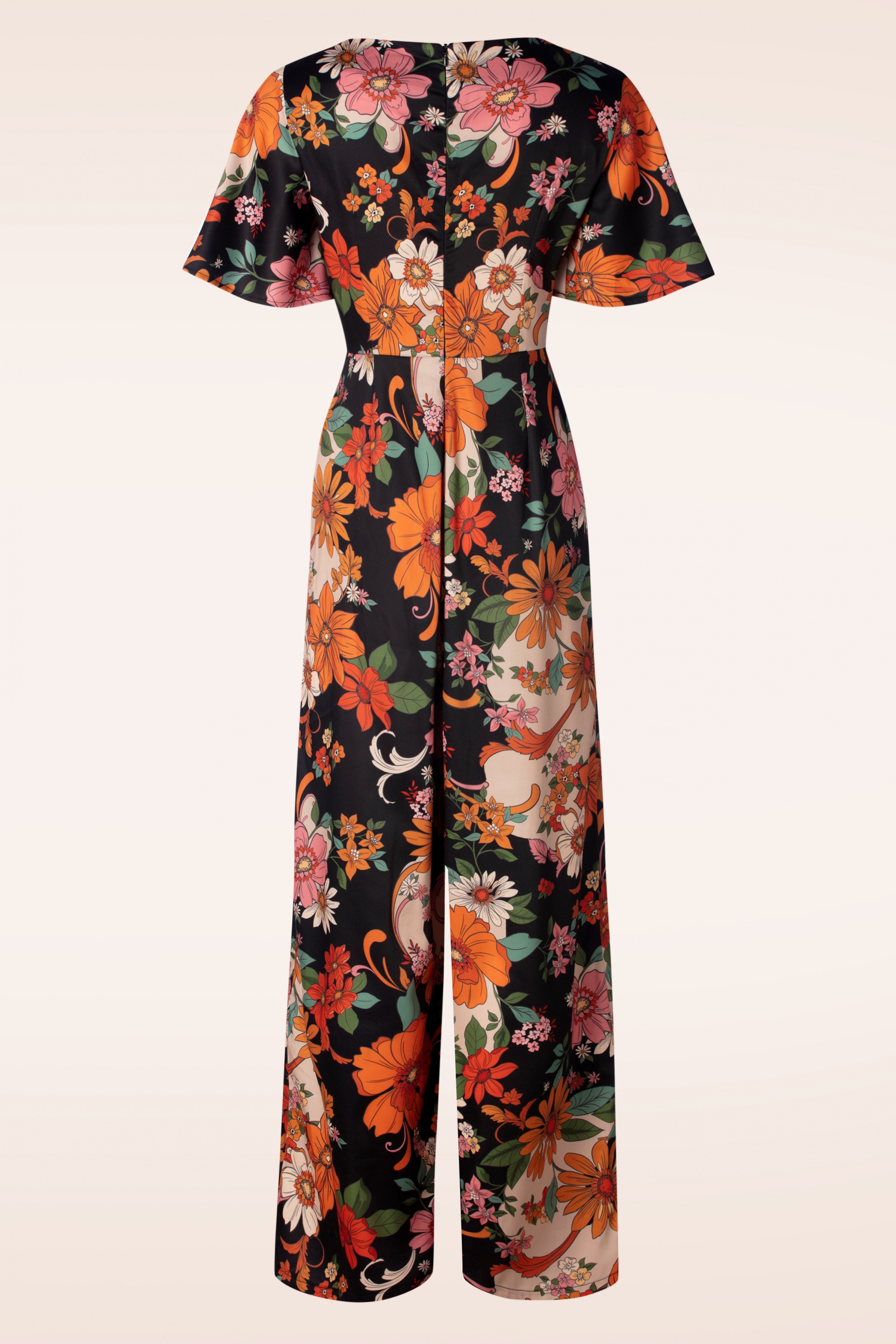 Vixen - Floral Dream jumpsuit in zwart en multi 2