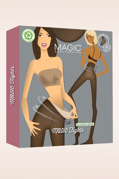 MAGIC Bodyfashion - Magic Fleece Tights in Black 2