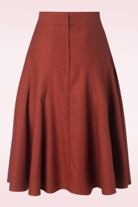 Banned Retro - Carol classic panel rok in rood 2