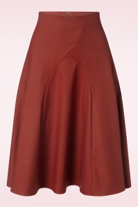 Banned Retro - Carol classic panel rok in rood