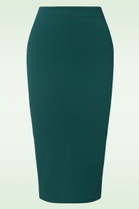 Vintage Chic for Topvintage - Brittany Pencil Rok is Bosgroen