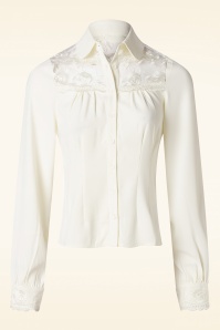 Bunny - Lucille blouse in ivoorwit