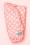 The Vintage Cosmetic Company - Roze polkadot haartulband in wit 3