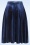 Vintage Chic for Topvintage - Sheila Velvet Glitter swing rok is marineblauw 2