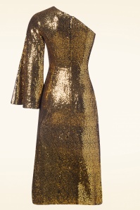 Rebel Love Clothing - Glitz And Glam jurk in goud 4