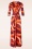 Vintage Chic for Topvintage - Savannah maxi jurk in abstract oranje