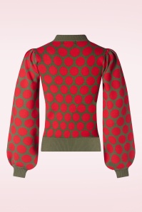 Minueto - Bogart sweater in rood 4