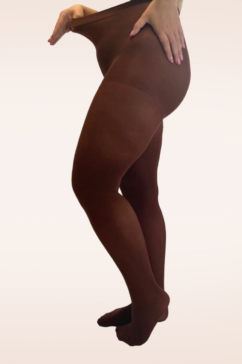 Pamela Mann - Curvy Super Stretch Strumpfhose in Kakao 2