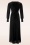 Vintage Chic for Topvintage - Laila Maxi Velvet rib jurk in zwart 2