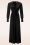 Vintage Chic for Topvintage - Laila Maxi Velvet rib jurk in zwart