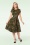 Timeless - 50s Leila Swing Dress in Khaki 2