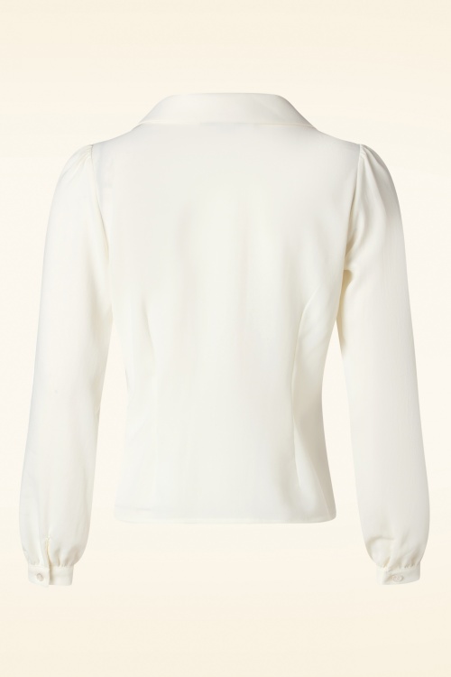 Collectif Clothing - Pepper blouse in ivoorwit 4