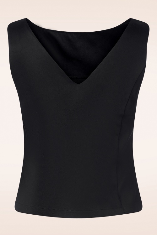 Collectif Clothing - Hepburn top in zwart 5