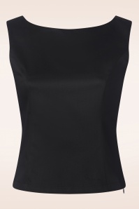 Collectif Clothing - Hepburn top in zwart 3