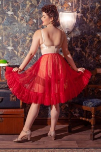 What Katie Did - Sandra Frilly Petticoat in Red 2