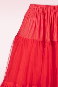 Banned Retro - Lola Lebensformen Petticoat in Rot 3
