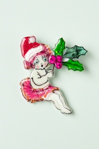 Erstwilder - Little Ragged Christmas Blossom broche