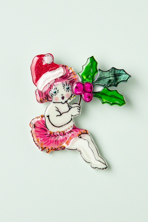 Erstwilder - Little Ragged Christmas Blossom broche