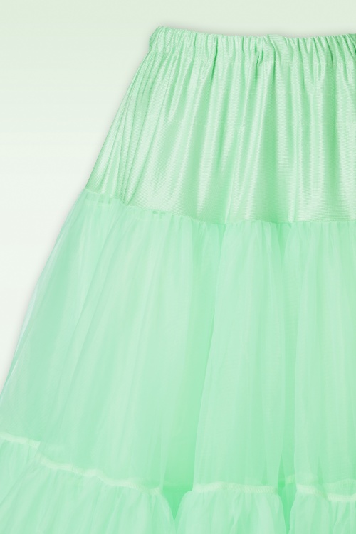 Banned Retro - Lola Lifeforms Petticoat in mintgroen 3