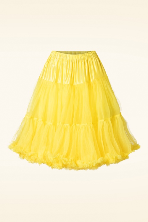 Banned Retro - Lola Lifeforms petticoat in geel